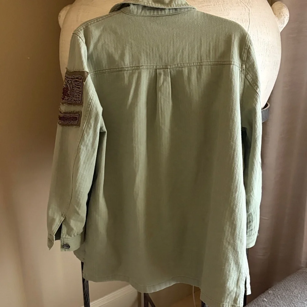 Olive Green Women's Jacket - Picture 4 of 4